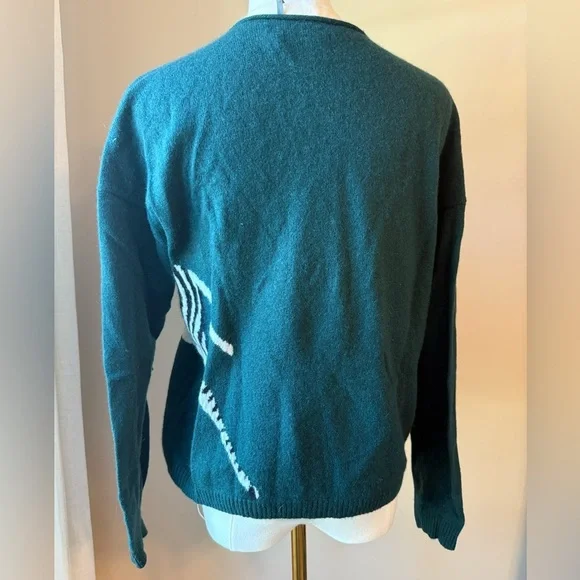 Maeve Cashmere Zebra Sweater - Picture 3 of 5